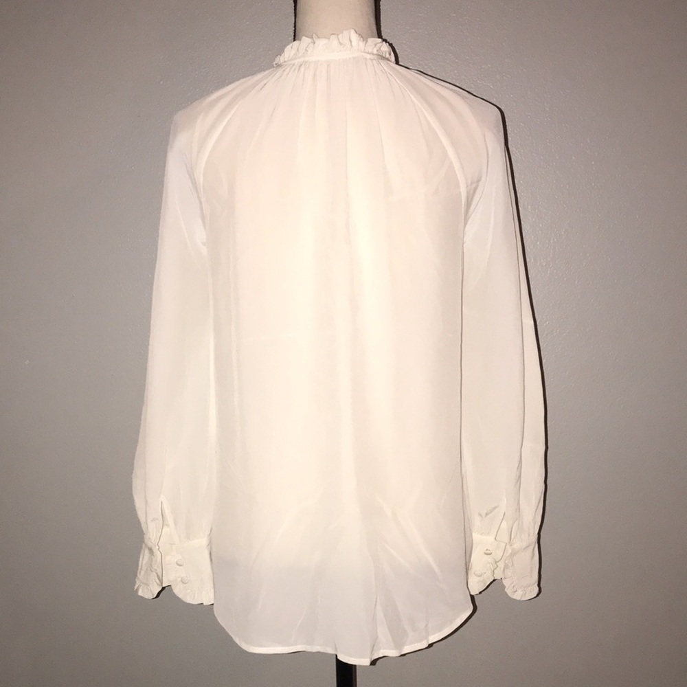 TRINA TURK Blouse Button Down Romantic Style. - Picture 5 of 7